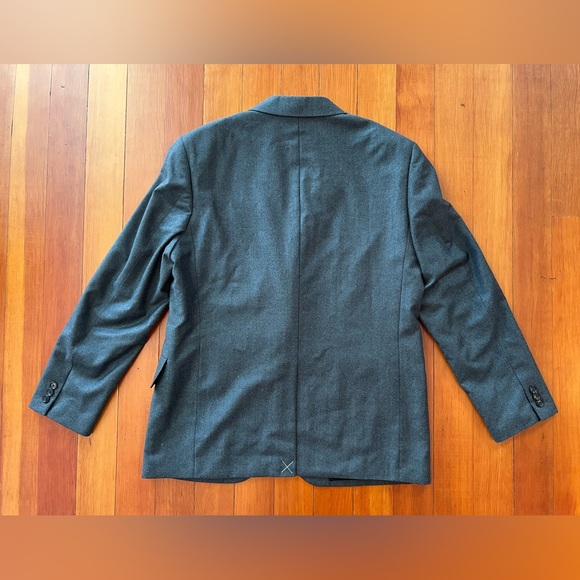 NWOT Madewell Roebling Two-Button Blazer in Italian Fabric 40R -Heather Charcoal - Picture 6 of 11